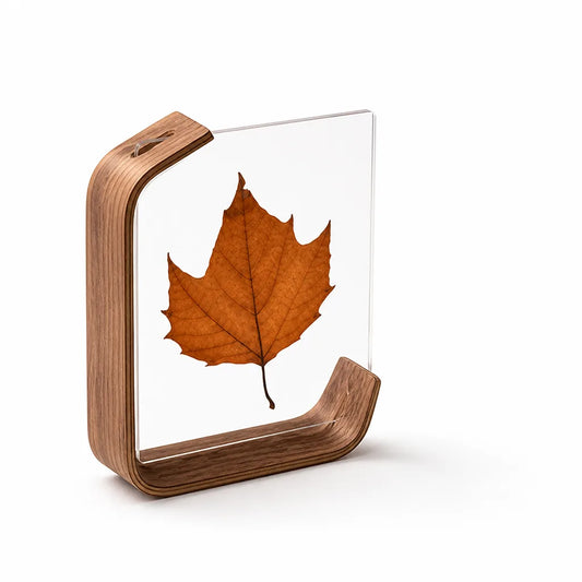 Floating Dual-Sided Photo Frame (Walnut or Beech)